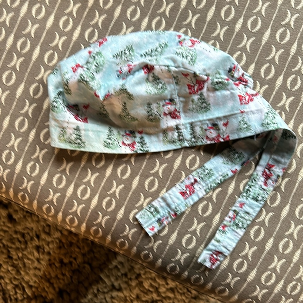 Holiday scrub cap